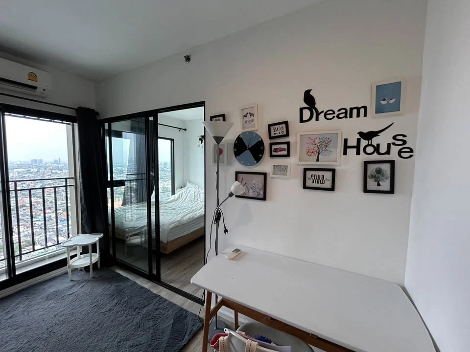 Condo for rent, good condition, beautiful view, fully furnished, Kensington Sukhumvit-Theparak, ready to move in