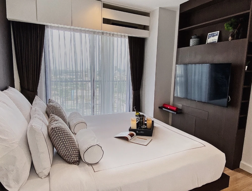 Condo for rent, The Seed Mingle, Sathorn-Suanplu, 28th floor, beautiful decoration, ready to move in.