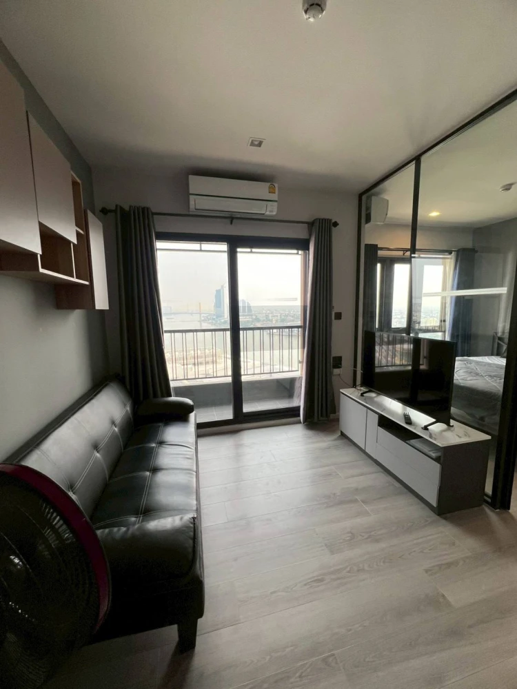 Condo for rent at The Key Rama 3. This unit boasts the most stunning Chao Phraya River view in the project, with unobstructed river views from every a