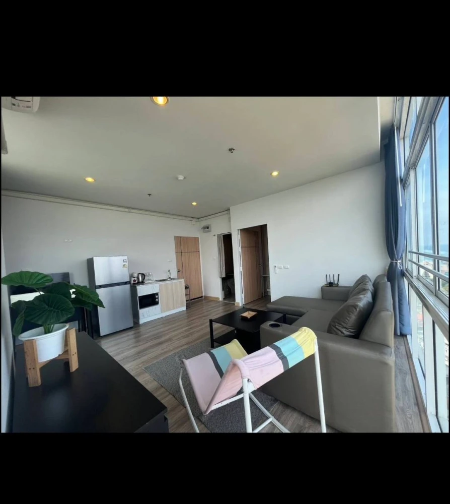 Condo for rent, The Grand Jomtien Pattaya, spacious room, comfortable, spacious, high floor, beautiful view, book now before you miss out+