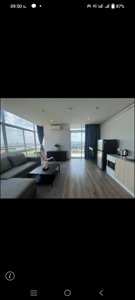 Condo for rent, The Grand Jomtien Pattaya, spacious room, comfortable, spacious, high floor, beautiful view, book now before you miss out+
