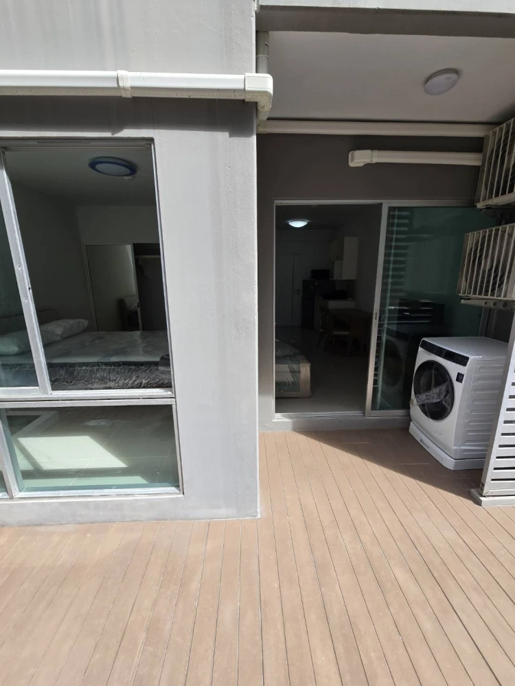 Condo for rent, A Space Play Ratchada - Sutthisan. Ready to move in, fully furnished with appliances. Just bring your personal belongings.