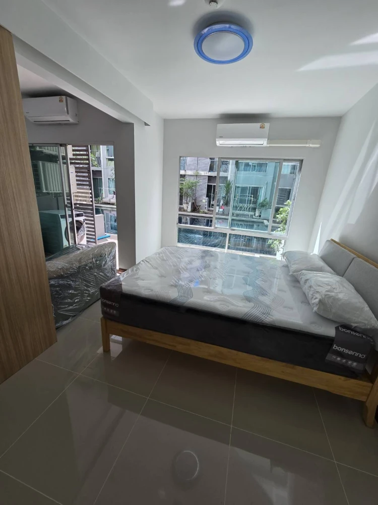 Condo for rent, A Space Play Ratchada - Sutthisan. Ready to move in, fully furnished with appliances. Just bring your personal belongings.