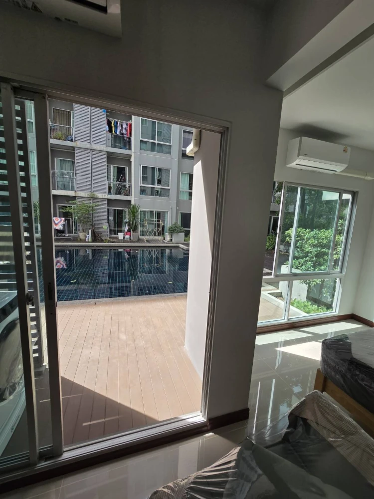 Condo for rent, A Space Play Ratchada - Sutthisan. Ready to move in, fully furnished with appliances. Just bring your personal belongings.