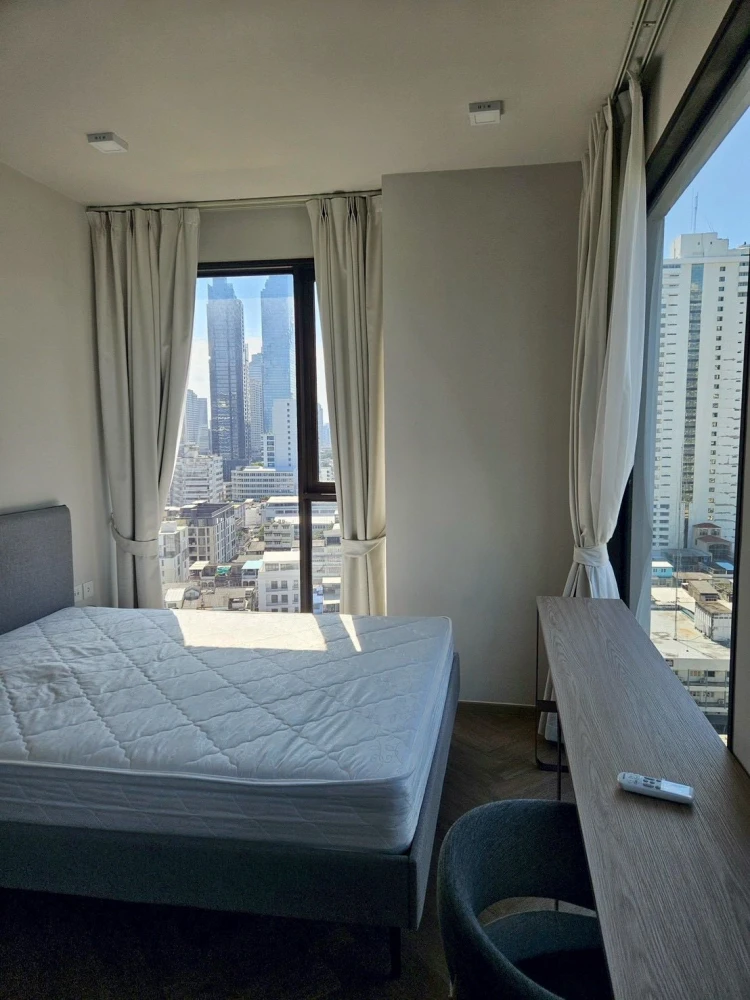Condo for rent, Chapter Chula-Samyan, spacious room, plenty of usable space, 18th floor, high view, complete here, you must reserve.