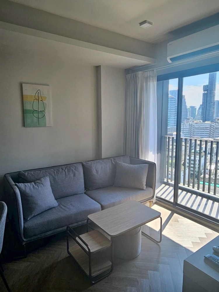 Condo for rent, Chapter Chula-Samyan, spacious room, plenty of usable space, 18th floor, high view, complete here, you must reserve.
