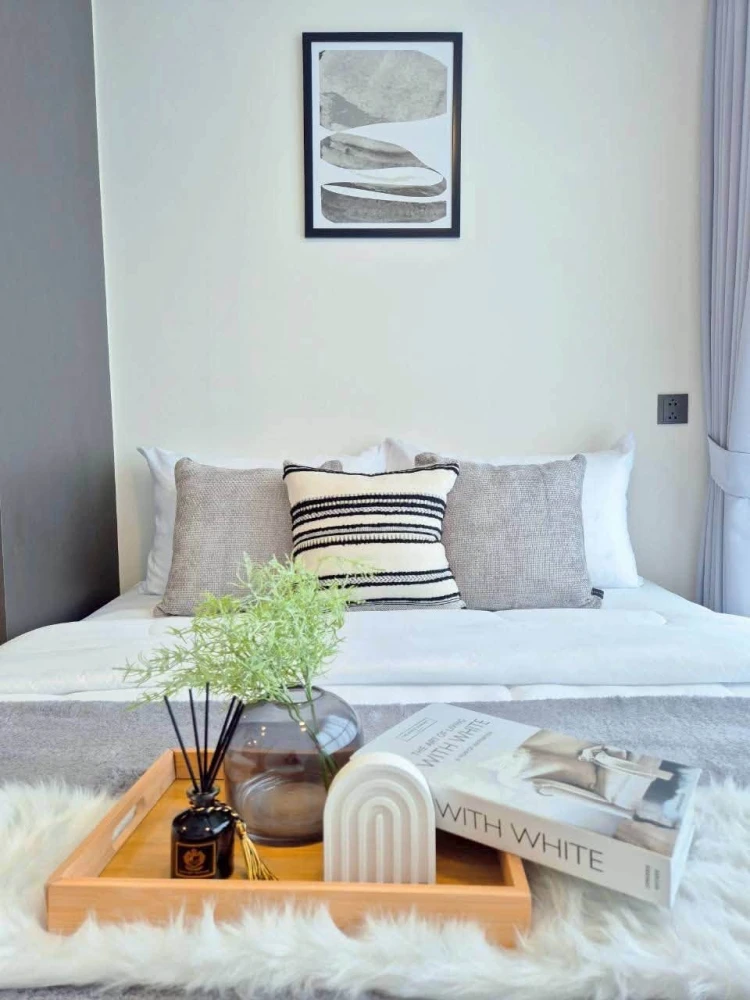 Condo for rent at Atmoz Palacio Ladprao-Wanghin. Fully furnished and ready to move in, with complete facilities. Great value—book now before it's gone