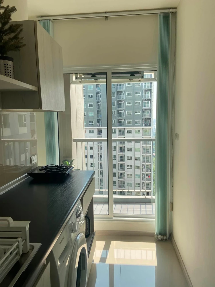 For Rent: ASPIRE Erawan (Tower B) – 1 BR + 1 Multi-purpose Room, 23rd Floor, 30 sq.m., Fully Furnished with Appliances, Near BTS Chang Erawan