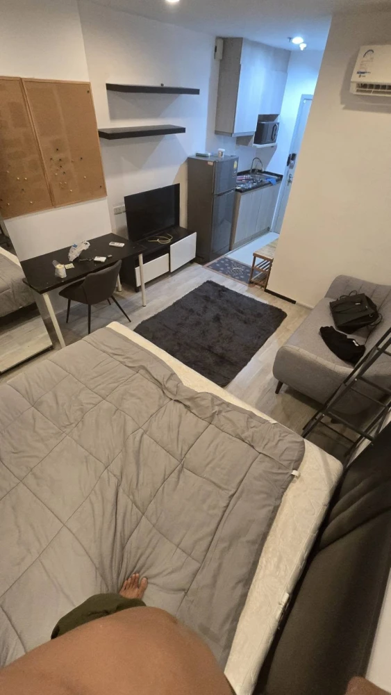 Condo for rent, Ideo Mobi Charan - Interchange, studio room, 16th floor, high view, complete here, come and reserve now.