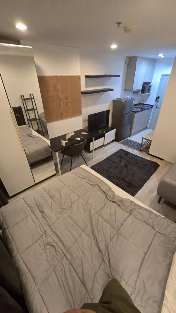 Condo for rent, Ideo Mobi Charan - Interchange, studio room, 16th floor, high view, complete here, come and reserve now.
