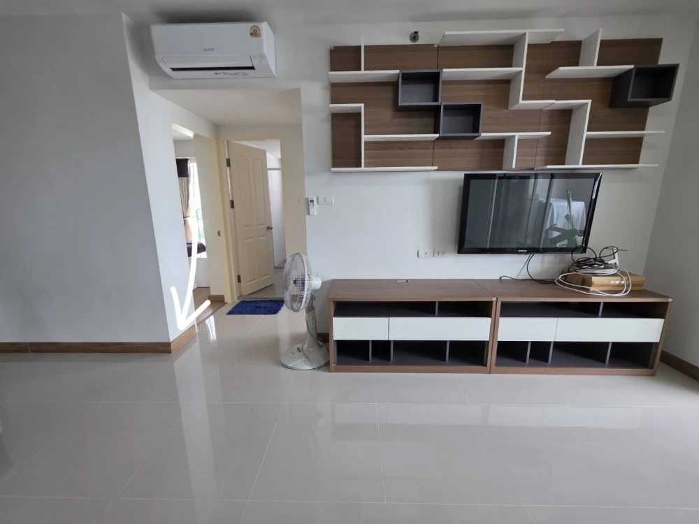 Condo for rent Supalai Park Kaset, 2 bedrooms, Building A, 2 parking spaces, complete electrical appliances, ready to move in.