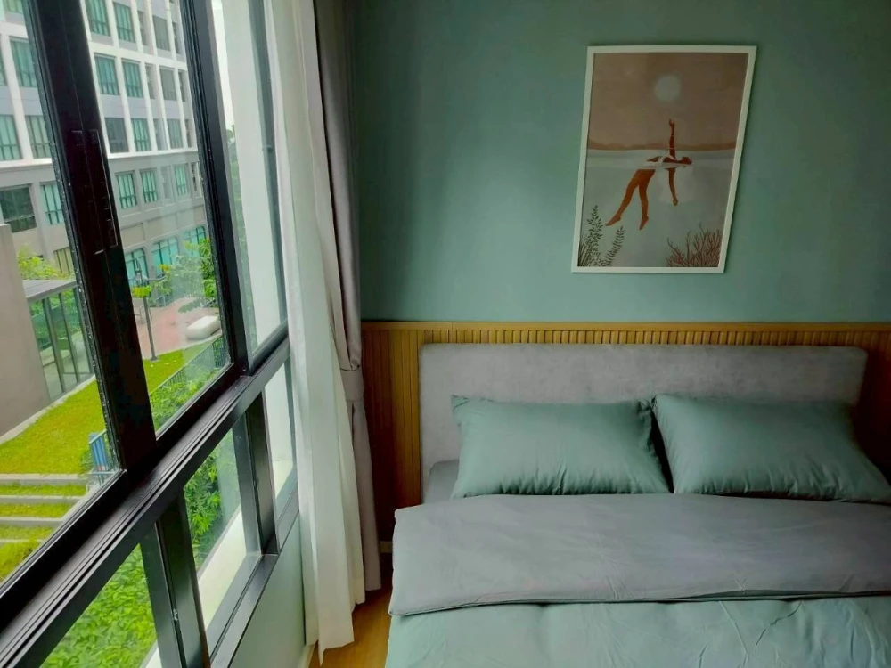 Resort-Style Pool View Condo for RENT - 29 sq.m., 4th Floor (Building B), Fully Equipped with Premium Appliances (Washer-Dryer Included), Rent Include