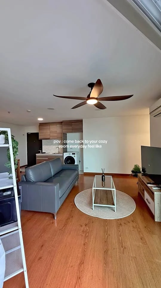 Newly Renovated 47 sq.m. 1-BR Condo for Rent - 20th High Floor with Unblocked City Views | ✨ Belle Grand Rama 9