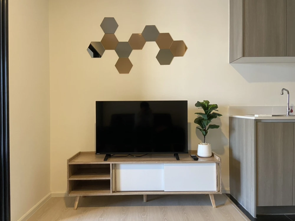 Modern Wide-Layout Type AA Condo for Rent - 26th High Floor, East Facing, Fully Equipped with Appliances Next to Mega Bangna | ✨ A Space Mega 2