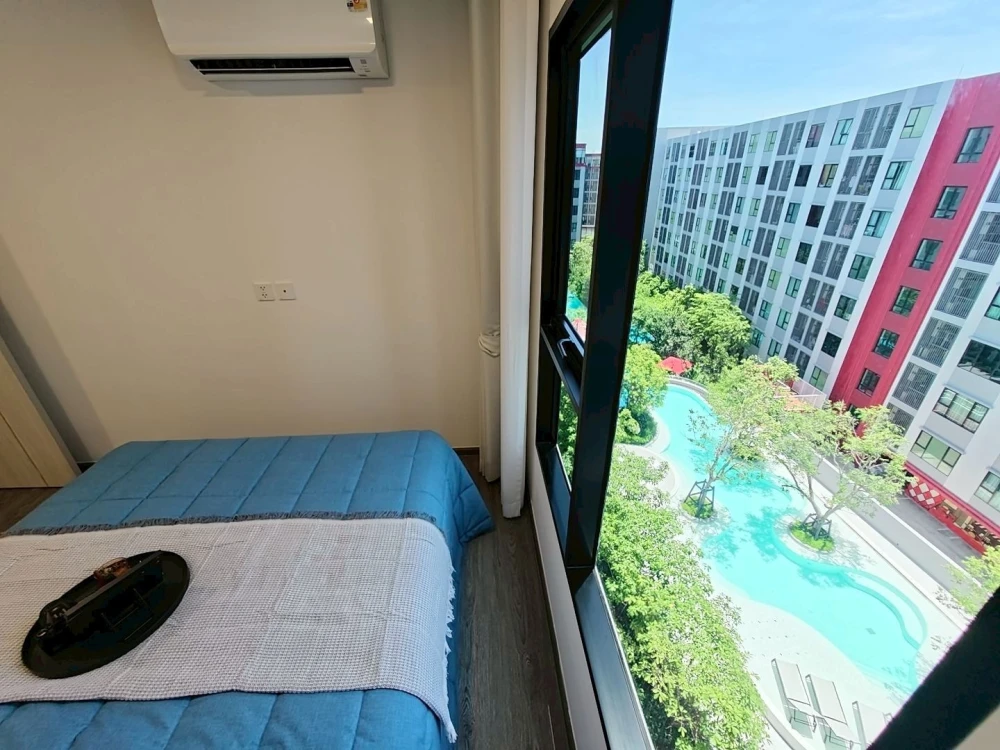 Brand-New 1-BR Extra Condo for Rent - Tower D, 7th Floor with Stunning Pool View Near TU Rangsit | ✨ Kave Wonderland