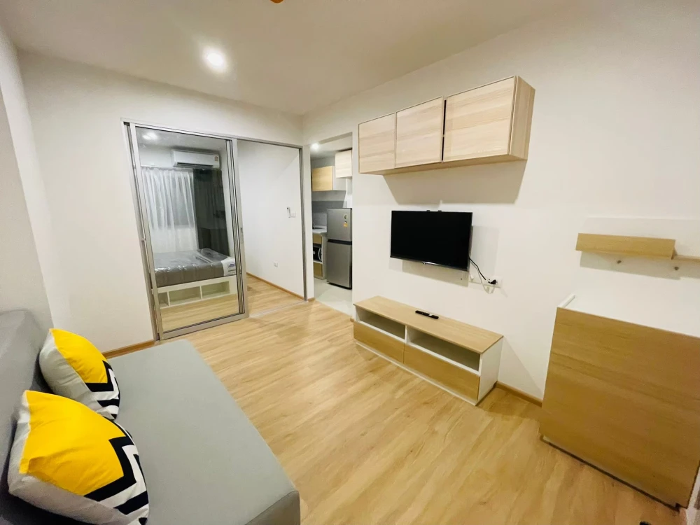 Condo for rent at Sena Kith Chalong Krung-Lat Krabang. Ready to move in, fully furnished with appliances. Just bring your suitcase!