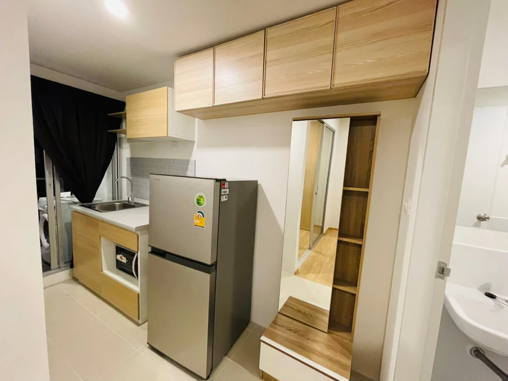 Condo for rent at Sena Kith Chalong Krung-Lat Krabang. Ready to move in, fully furnished with appliances. Just bring your suitcase!