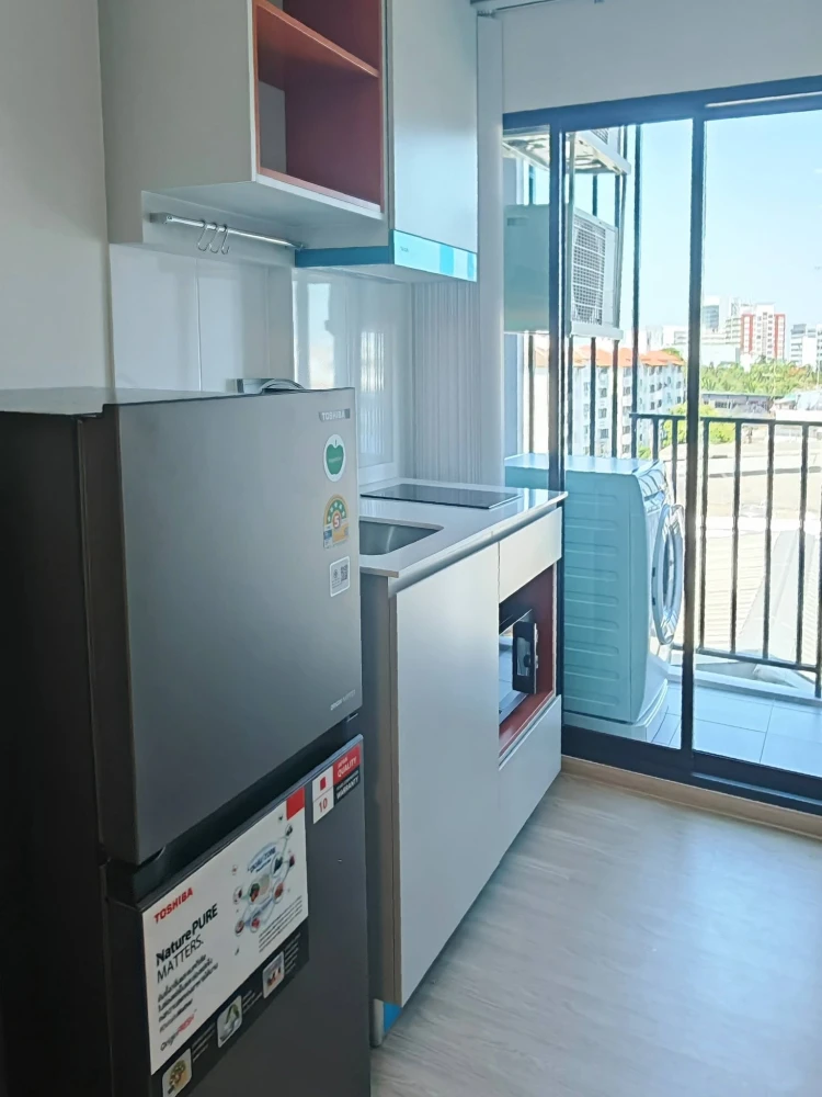 Condo for rent at Kave Luminous, Bang Mod, 7th floor. Beautiful, unobstructed view. High floor, breezy all day. Just bring your clothes and move in!