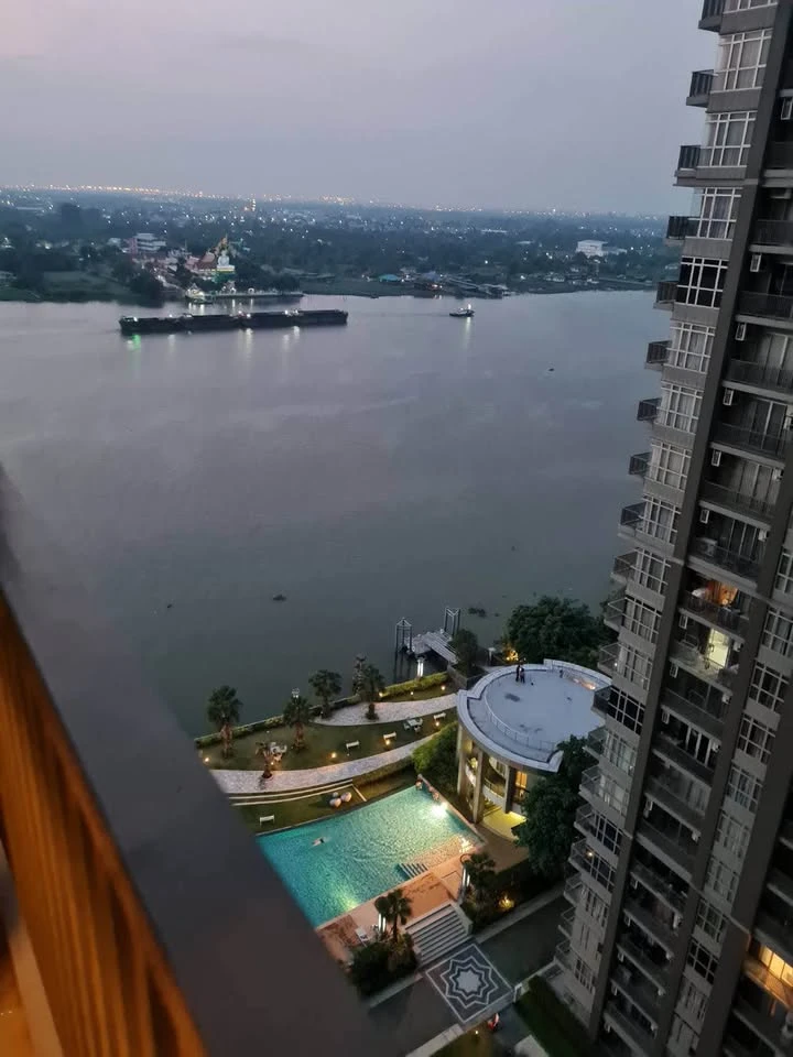For rent: Manor Sanambinnam project, spacious room, 18th floor, Chao Phraya River view. Reserve now, don't miss out!