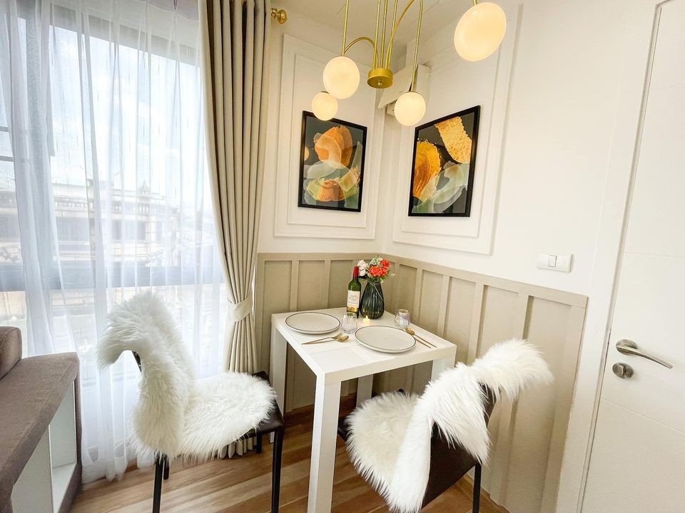 Condo for sale, A pool Bangna, Building B, 4th floor, beautifully decorated room, very inviting, straight cover, not in the eyes, hurry up and book no