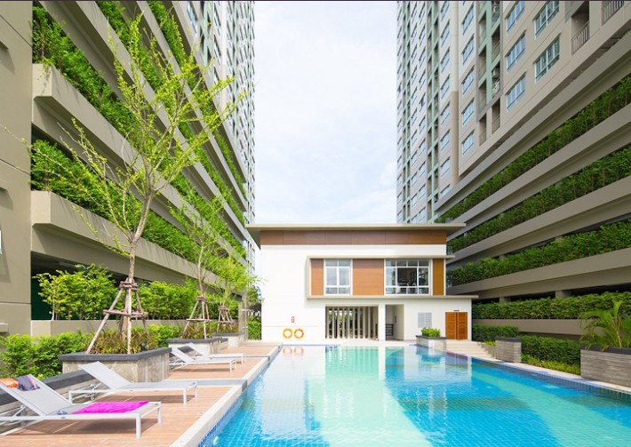Condo for sale, Lumpini Mega City Bangna, beautiful room, good location, near the train, near the expressway, ready to move in, book now!