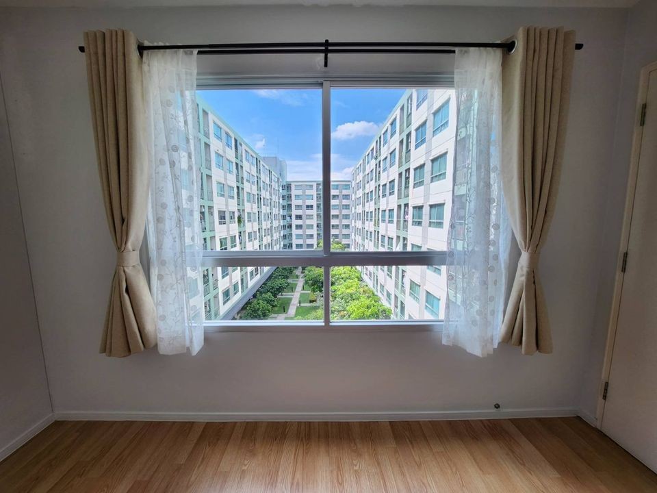 For sale, Lumpini Ville On Nut 46, empty room, 2 bedrooms, garden view, room decoration line, must reserve, don't miss it