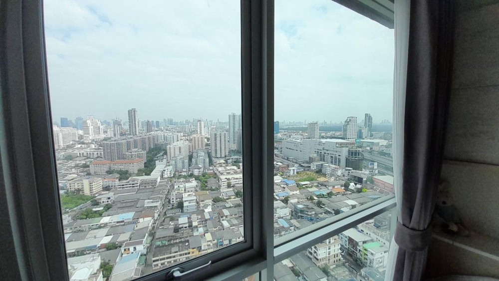 Condo for sale, rent, Lumpini Place Ratchada-Sathu, high floor, loft style, beautiful Bangkok view, fully furnished