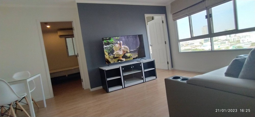 For rent!! Condo Lumpini Ville Lasalle-Bearing, high floor, beautiful view, fully furnished, good location, next to the road, don't miss it!!