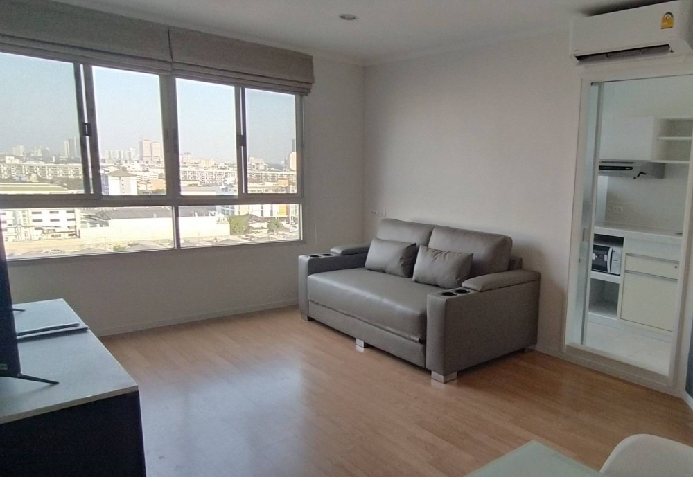 For rent!! Condo Lumpini Ville Lasalle-Bearing, high floor, beautiful view, fully furnished, good location, next to the road, don't miss it!!