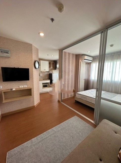 For rent!! Condo Lumpini Mega City Bangna, 27th floor, Building D, beautiful room, fully furnished, ready to move in, don't miss it!!
