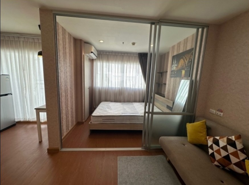 For rent!! Condo Lumpini Mega City Bangna, 27th floor, Building D, beautiful room, fully furnished, ready to move in, don't miss it!!