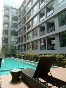 For rent!! The Cube Plus Condo, Minburi, beautiful room, good view, fully furnished, ready to move in, book now!!
