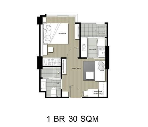 For rent!! U Delight Rattanathibet, 16th floor, Building A, beautiful room, fully furnished, convenient transportation, don't miss it!!