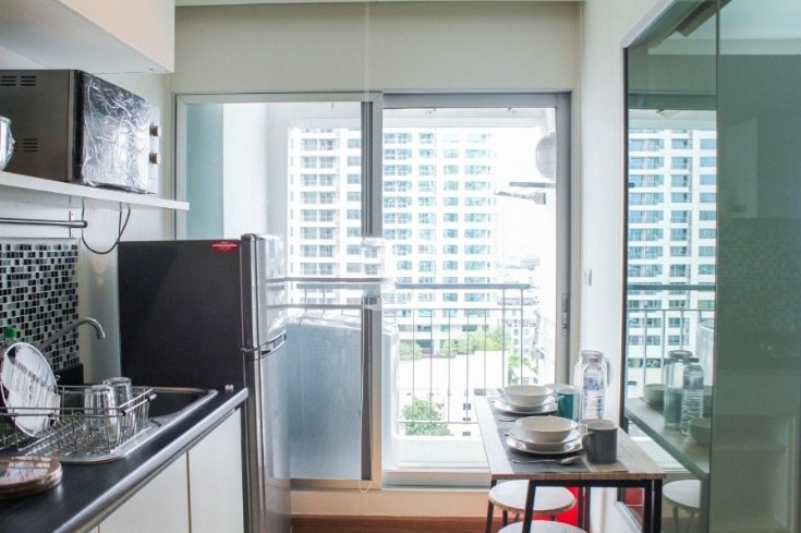For rent!! Aspire Rama 4, 15th floor, Building A, beautiful room, fully furnished, ready to move in, don't miss it!!