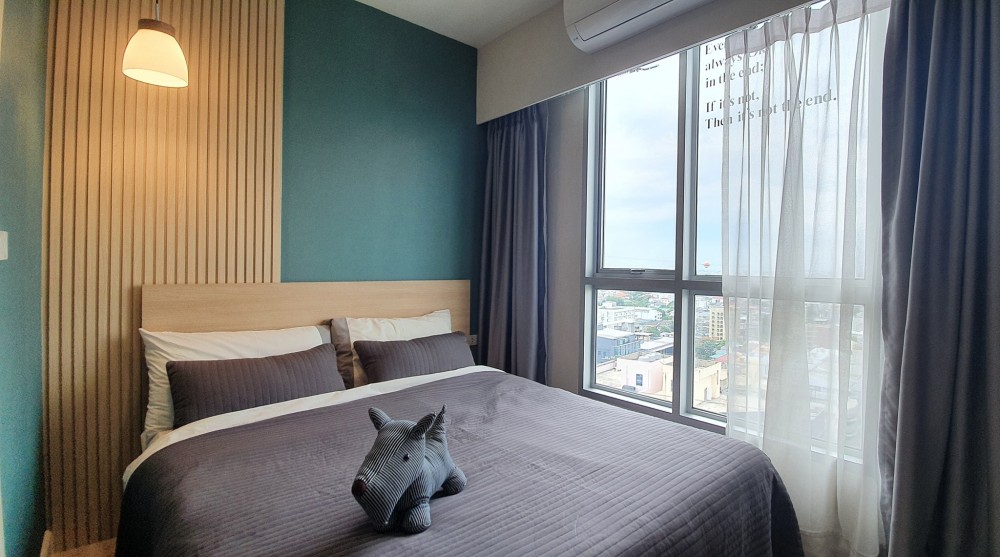 For sale, for rent, Life @ Ratchada - Suthisan, 1 bedroom, 1 bathroom, balcony, 18th floor, size 34 sq m. Hurry and reserve now.