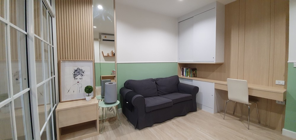 For sale, for rent, Life @ Ratchada - Suthisan, 1 bedroom, 1 bathroom, balcony, 18th floor, size 34 sq m. Hurry and reserve now.
