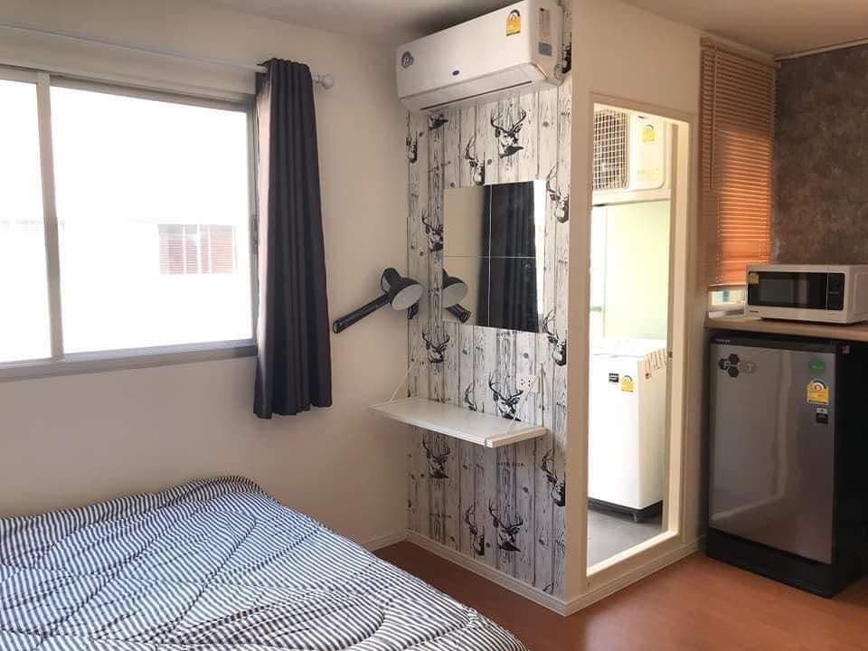 Condo for rent, Lumpini Township Rangsit Klong1, beautiful room with washing machine. Tell me that it's very nice to live in. Book now.