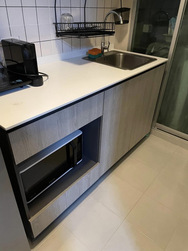 Condo for rent, D Condo Campus Dome, Rangsit Phase 3, beautifully decorated room, partitioned It's very nice to live