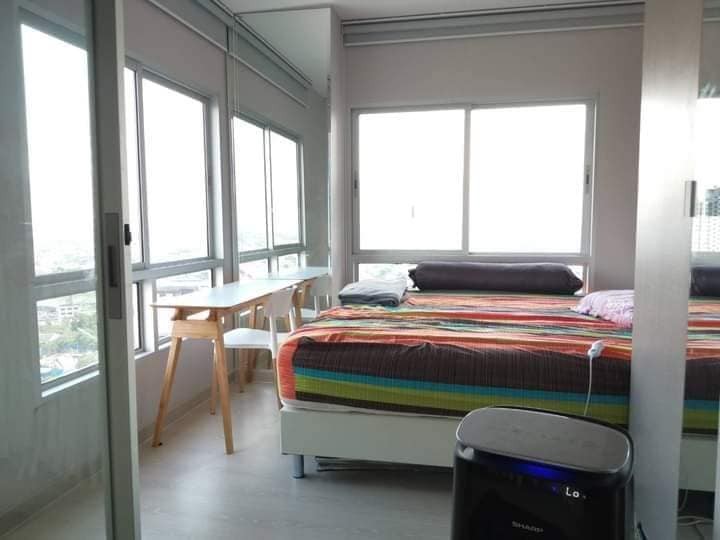 Condo for rent, Niche ID Pak Kret Station, corner room, very beautiful view, don't wait, book now!!