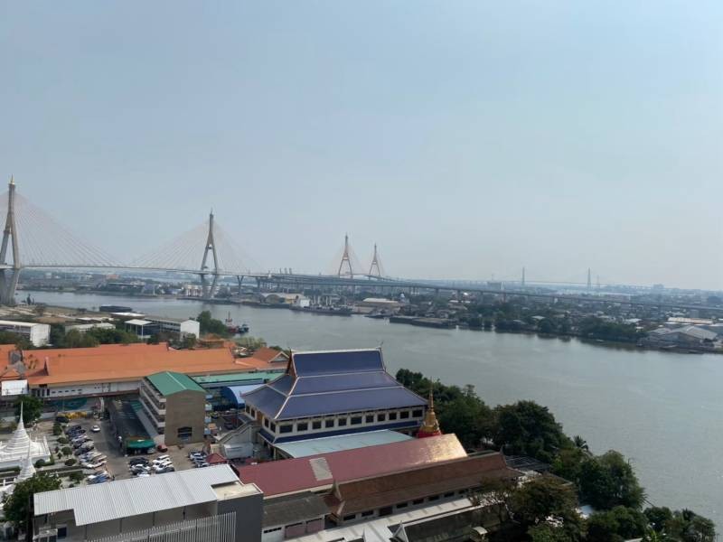 Condo for rent, U Delight Residence Riverfront Rama 3, high floor, Chao Phraya River view, south side