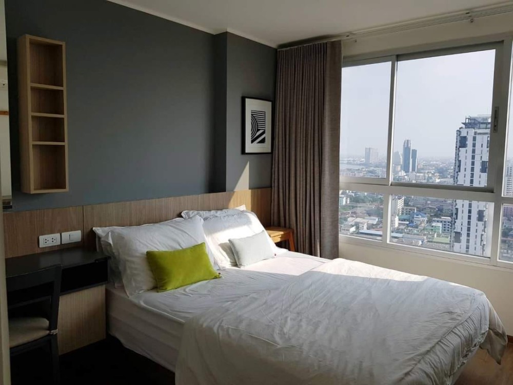 Condo for rent, U Delight @ Talat Phlu Station, 1 bedroom, fully furnished, high floor, Rama 3 bridge view, book now