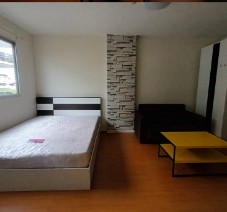 Condo for rent, Lumpini Township Rangsit Klong 1, 5th floor, beautiful room, livable, comes with the best price. Don't miss it.
