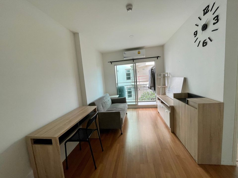 Condo for sale, Lumpini Place Bangna Km. 3, north, fully furnished. The room is ready complete electrical appliances
