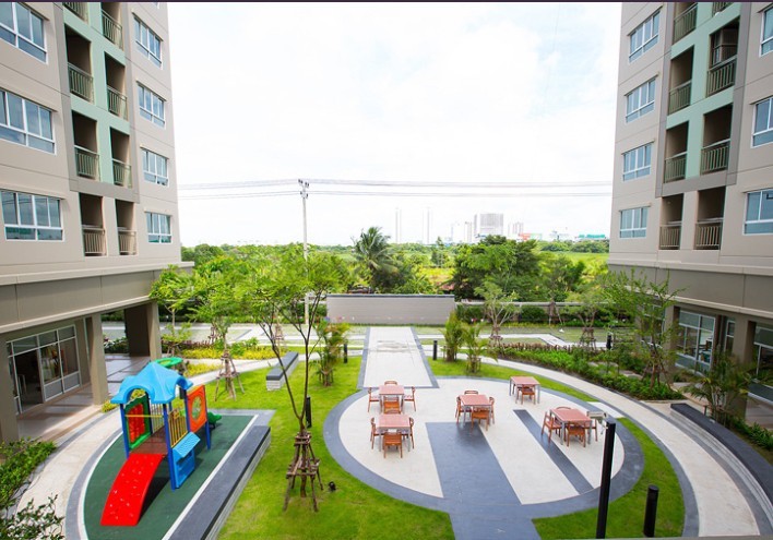 Condo for rent, Lumpini Mega City Bangna, beautiful room, good location, near the train, near the expressway, ready to move in, book now!