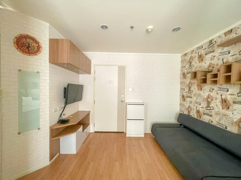 Condo for rent, Lumpini Mega City Bangna, room not exposed to the sun View of the Burapha Withi Expressway and fireworks in Suan Luang