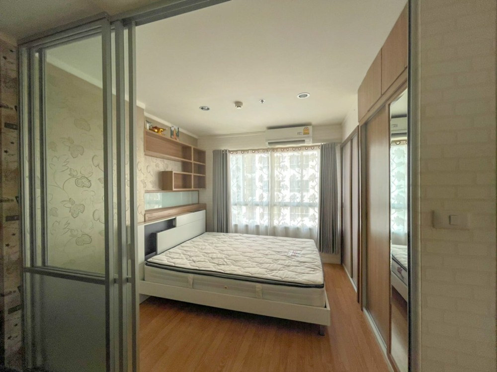 Condo for rent, Lumpini Mega City Bangna, room not exposed to the sun View of the Burapha Withi Expressway and fireworks in Suan Luang