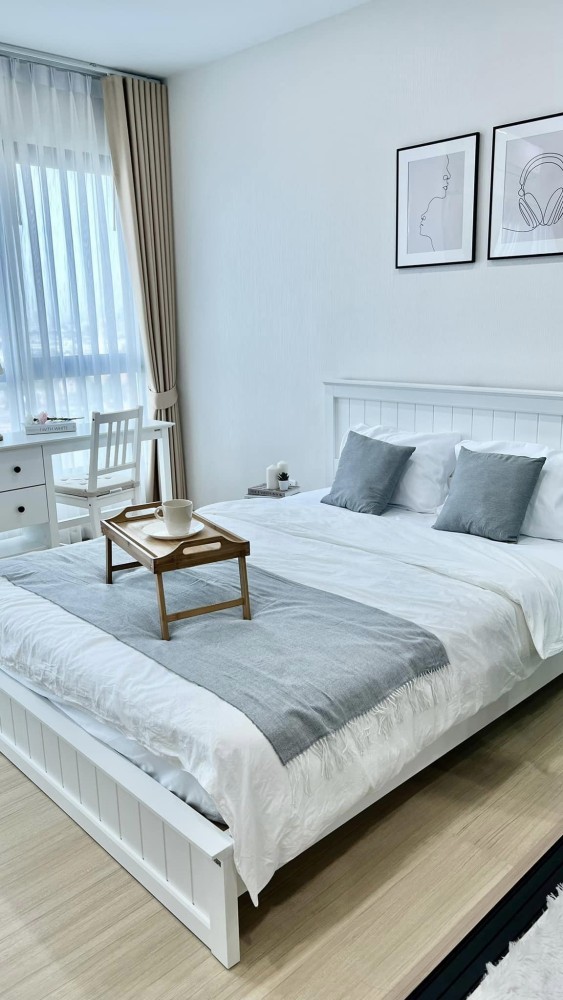 Condo for rent Supalai Loft Prajadhipok-Wongwian Yai Minimal style room, clean, high floor, very inviting, book now.