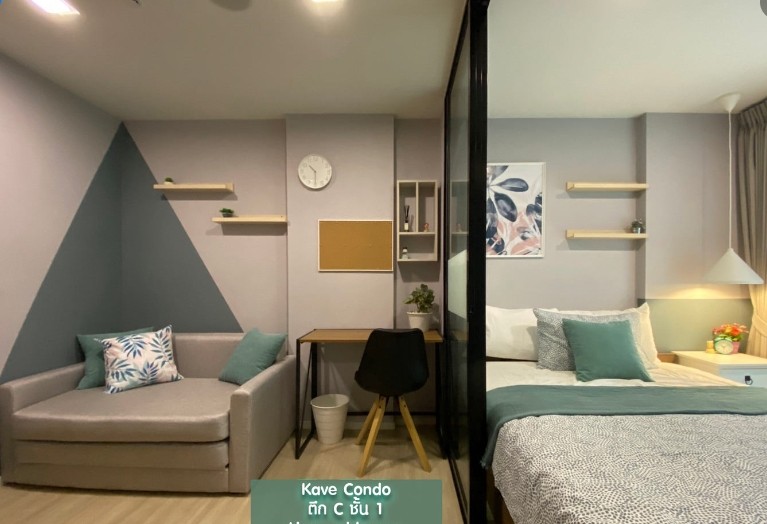 Condo for rent, Cave Condo, 1st floor, beautiful room, garden view, beautiful room, newly renovated, very inviting, book now, don't wait.