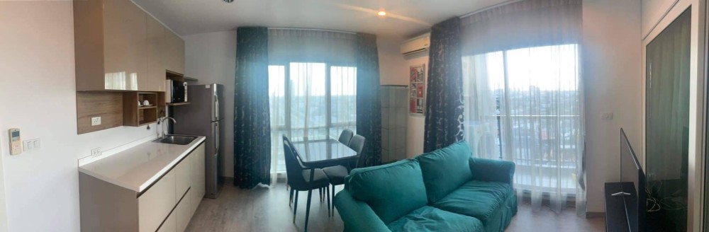 Condo for rent or sale, The Key Chaengwattana, private corner room The door does not hit anyone, good view, new floor, wide living room
