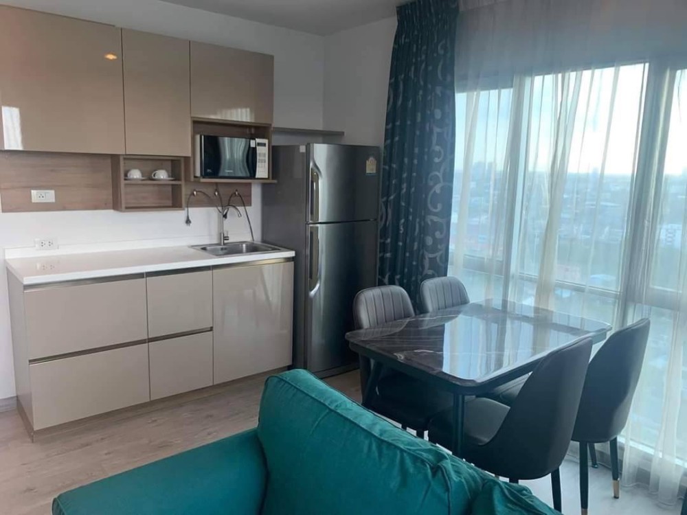 Condo for rent or sale, The Key Chaengwattana, private corner room The door does not hit anyone, good view, new floor, wide living room